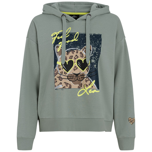 Animal Print Hoodie Leo Damen Animal Print Tally Weijl Grauer
