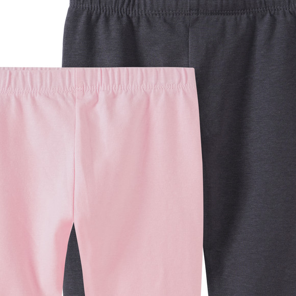 2 Baby Capri-Leggings im Basic-Look
