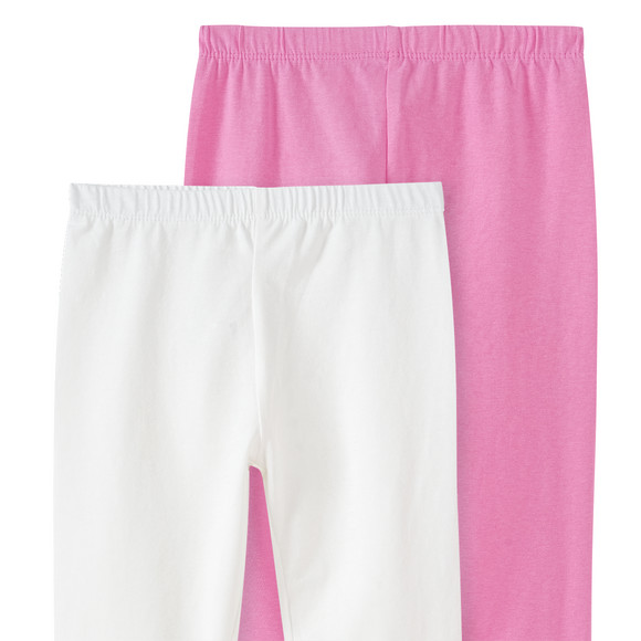 2 Mädchen Capri-Leggings im Basic-Look