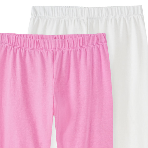 2 Mädchen Capri-Leggings im Basic-Look