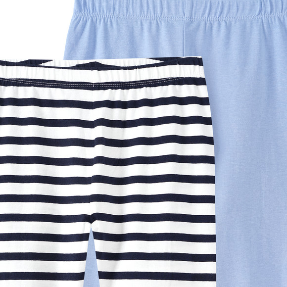 2 Mädchen Capri-Leggings im Basic-Look