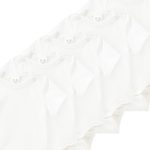 5 Baby Bodys in Unifarben