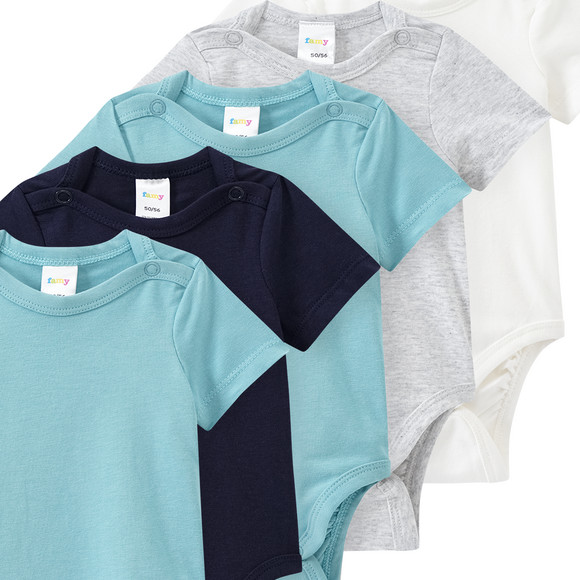 5 Baby Bodys in verschiedenen Farben