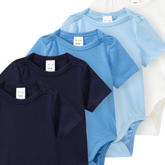 5 Baby Bodys in verschiedenen Farben