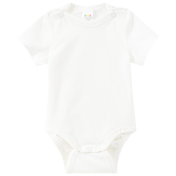 3 baby rompers in effen kleuren