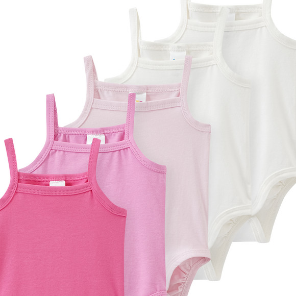 5 Baby Bodys in verschiedenen Farben