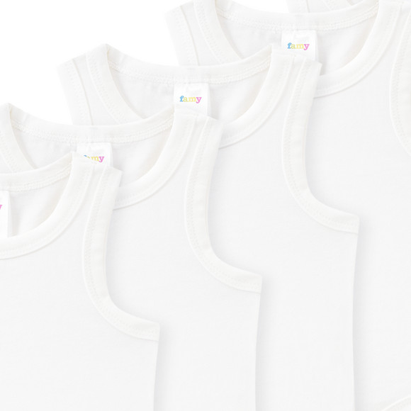 5 baby rompers in effen kleuren