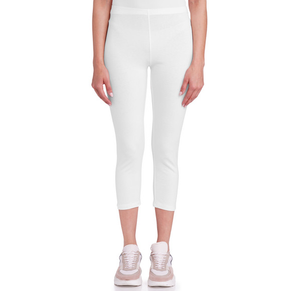 2 Damen 3/4-Leggings unifarben