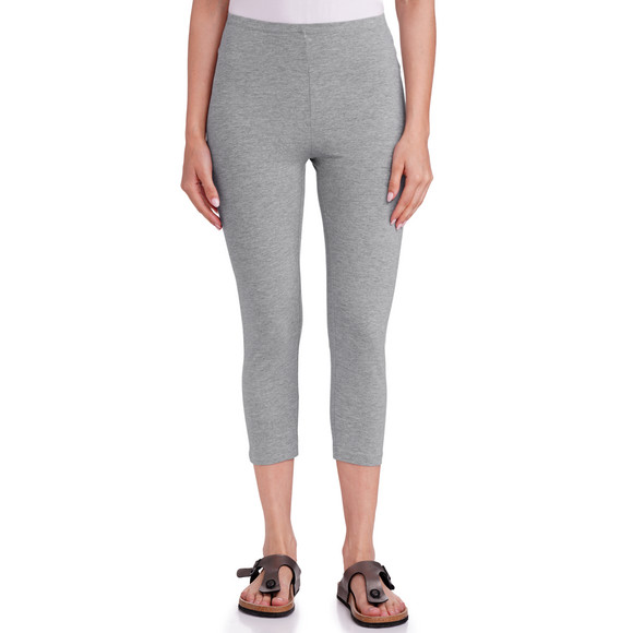 2 Damen 3/4-Leggings unifarben