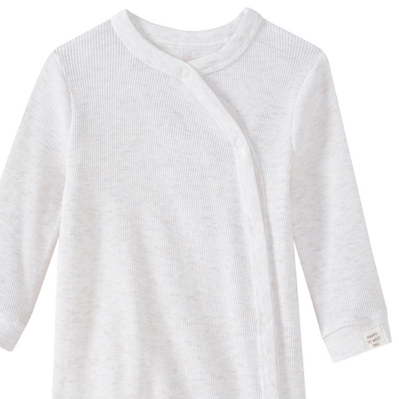 Newborn pyjama met geribbelde structuur