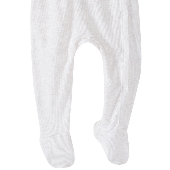 Newborn pyjama met geribbelde structuur