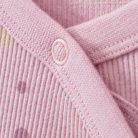 Newborn pyjama met geribbelde textuur