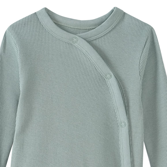 Newborn pyjama met geribbelde textuur