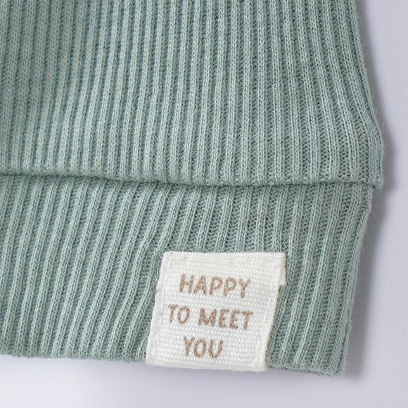 Newborn pyjama met geribbelde textuur