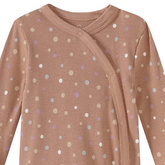 Newborn pyjama met geribbelde textuur