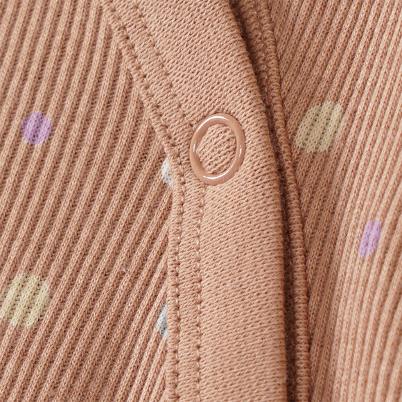 Newborn pyjama met geribbelde textuur