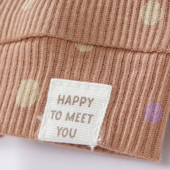 Newborn pyjama met geribbelde textuur