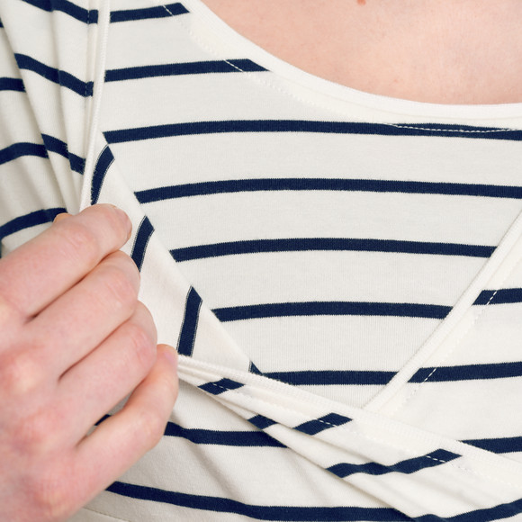 2 Damen Umstands-T-Shirts mit Stillfunktion