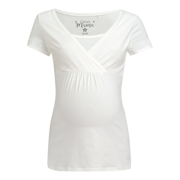 2 Damen Umstands-T-Shirts mit Stillfunktion