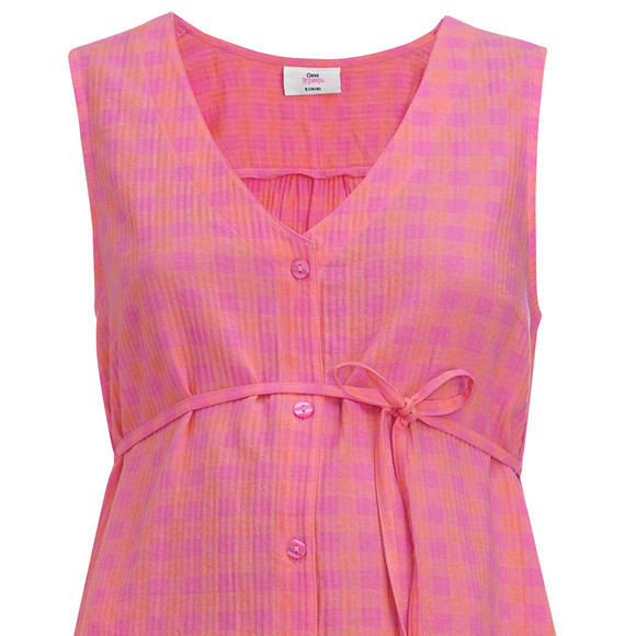 Damen Umstands-Bluse mit Karo-Muster