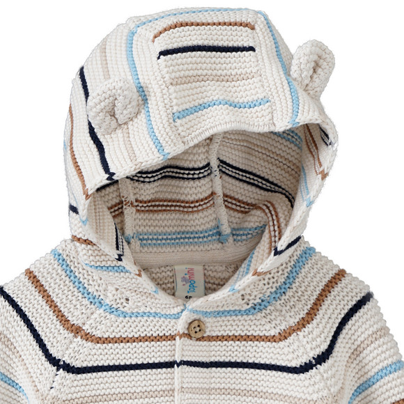 Newborn Strickjacke mit Kapuze
