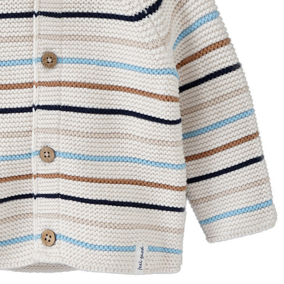 Newborn Strickjacke mit Kapuze