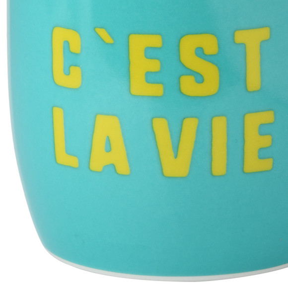 Tasse mit Schriftzug