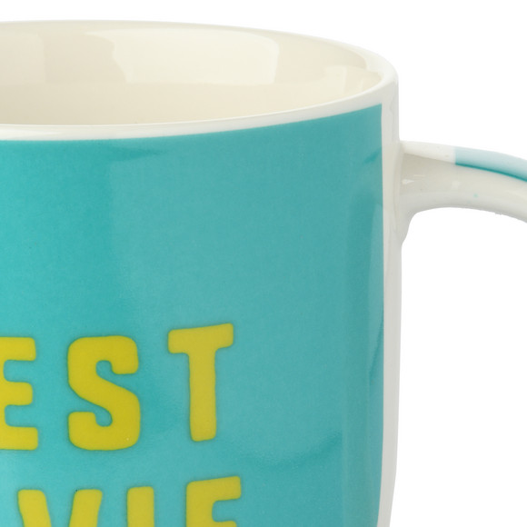 Tasse mit Schriftzug