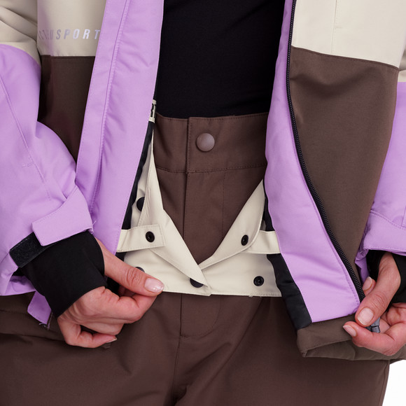 Damen Schneejacke mit Farbteilern