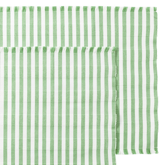 2 placemats met ribstructuur