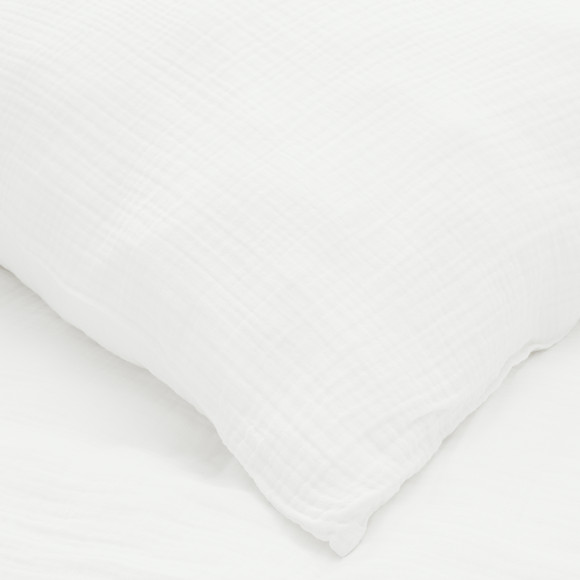 Musselin Bettwäsche 155 x 220 cm unifarben