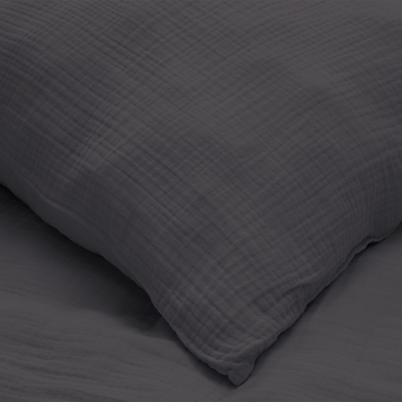 Musselin Bettwäsche 155 x 220 cm unifarben