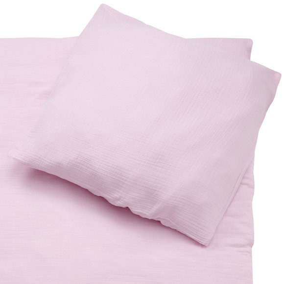 Musselin Bettwäsche 155 x 220 cm unifarben