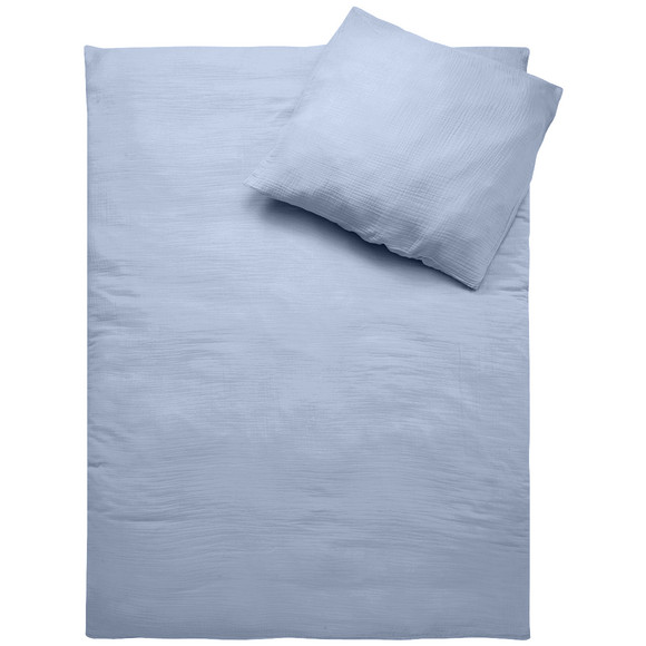 Musselin Bettwäsche 155 x 220 cm unifarben