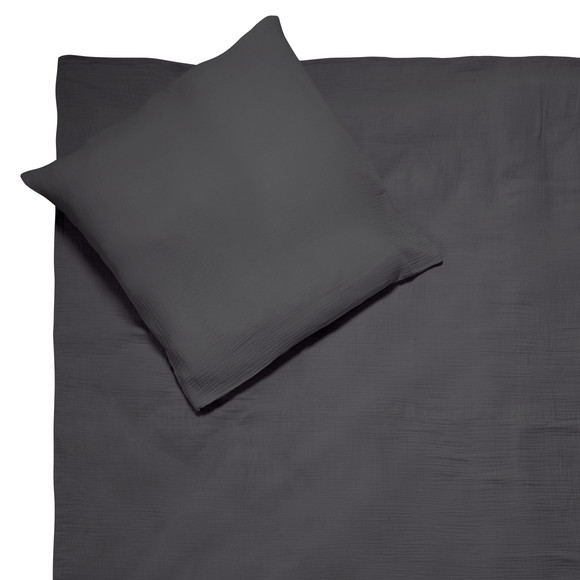 Musselin Bettwäsche 240 x 220 cm unifarben