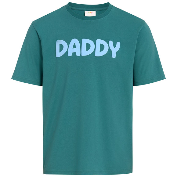 Herren T-Shirt mit Message-Print dunkelgrün