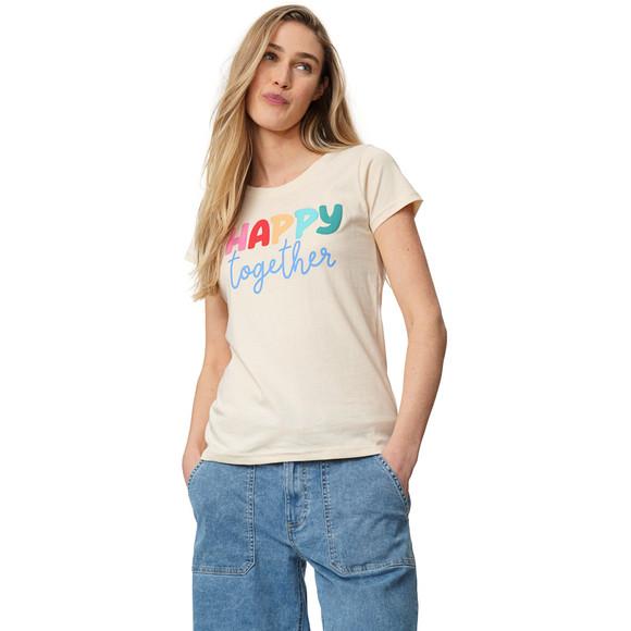 Damen T-Shirt mit Message-Print