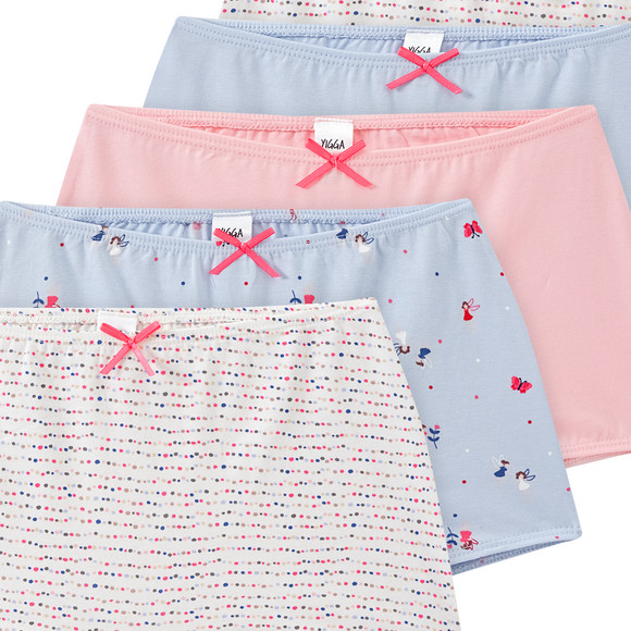 5 panty’s voor meisjes van biologisch katoen