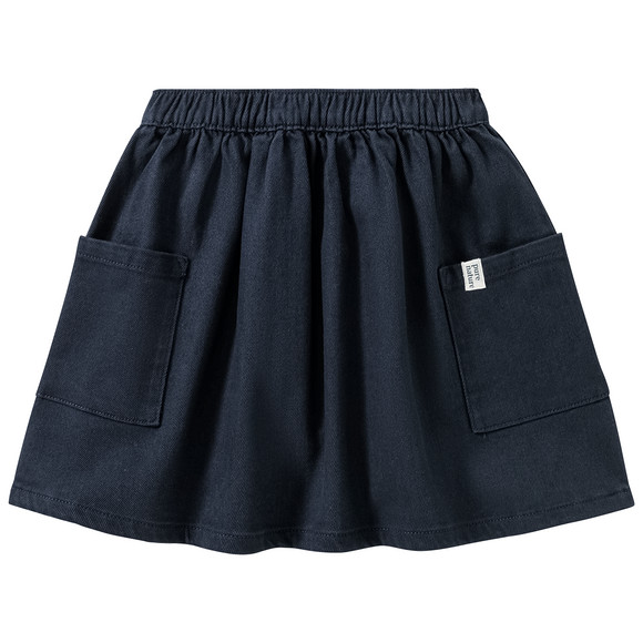 Mädchen Rock mit Elastikbund dunkelblau