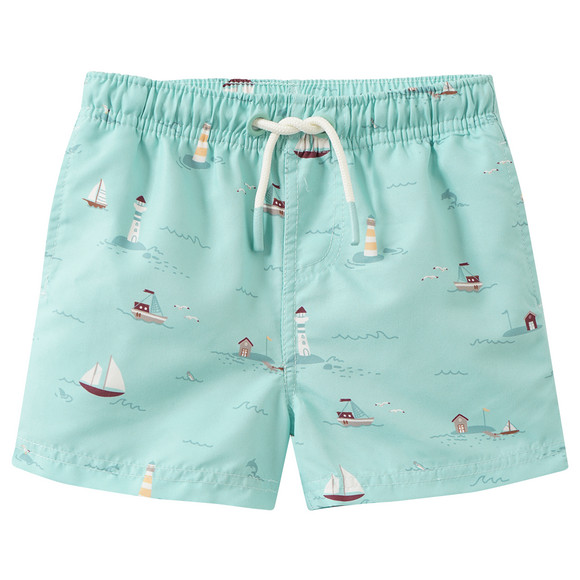 Baby Badeshorts mit Segelschiffen