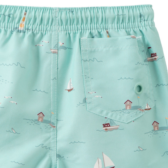 Baby Badeshorts mit Segelschiffen