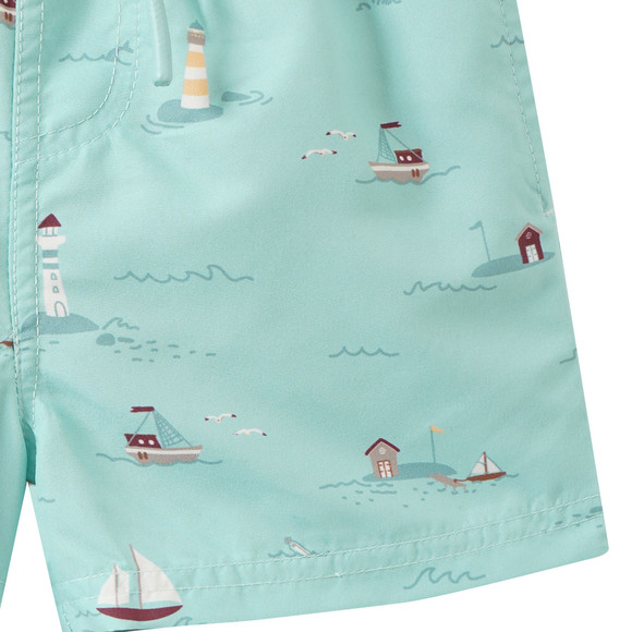 Baby Badeshorts mit Segelschiffen