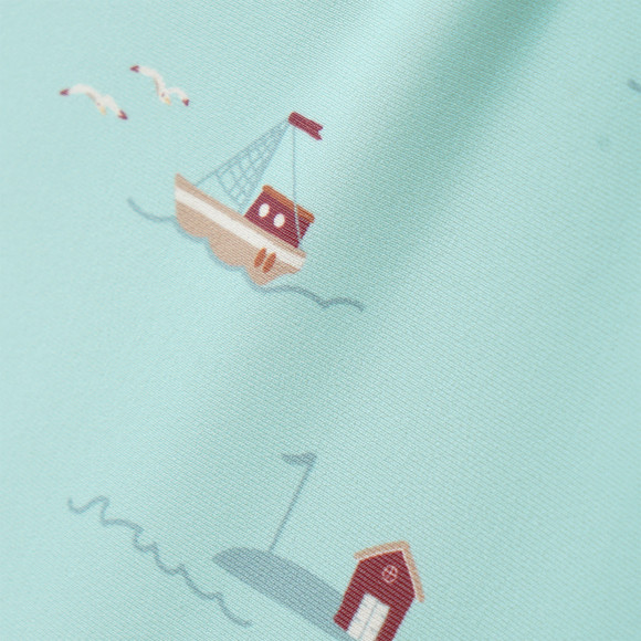 Baby UV-Badeoverall mit Segelschiffen UPF40