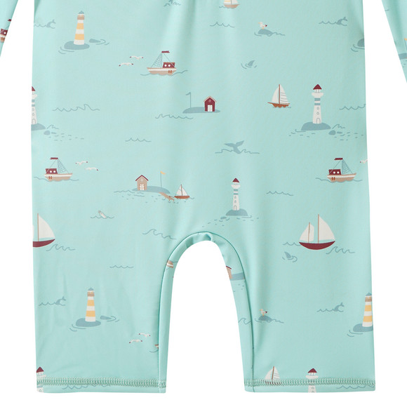 Baby UV-Badeoverall mit Segelschiffen UPF40