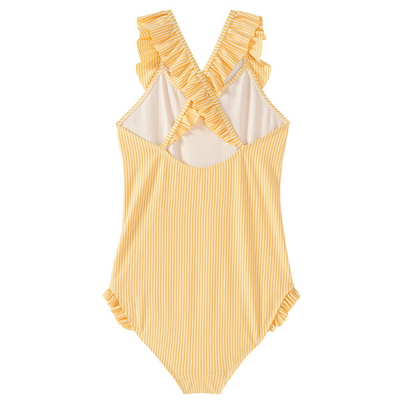 Mädchen Badeanzug mit Seersucker-Streifen