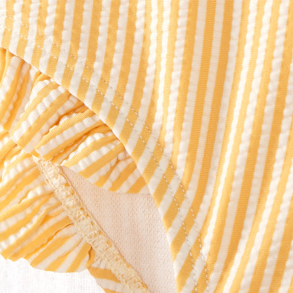 Mädchen Badeanzug mit Seersucker-Streifen