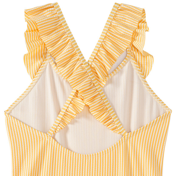 Mädchen Badeanzug mit Seersucker-Streifen