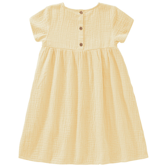 Mädchen Musselin-Kleid mit Teilungsnaht