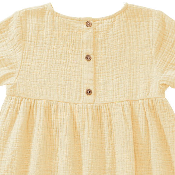 Mädchen Musselin-Kleid mit Teilungsnaht