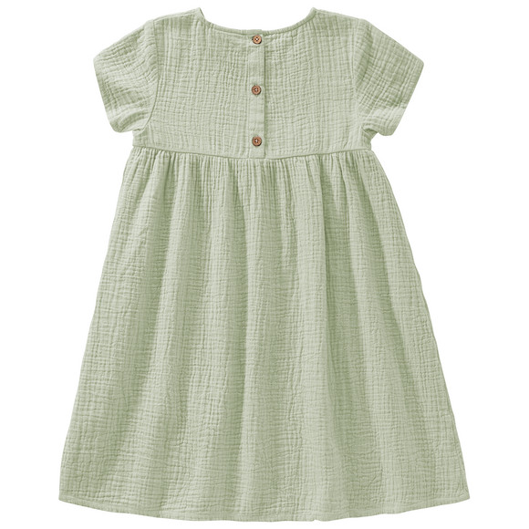 Mädchen Musselin-Kleid mit Teilungsnaht